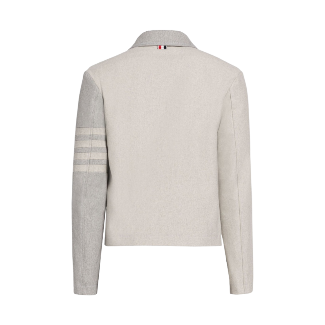 톰브라운 펀 믹스 셀비지 데님 사선 골프 자켓 미디움 그레이(Thom Browne Fun-Mix Selvedge Denim 4-Bar Golf Jacket Medium Grey) - 2