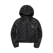 (W) Mischief Rhombus Quilted Jacket Black