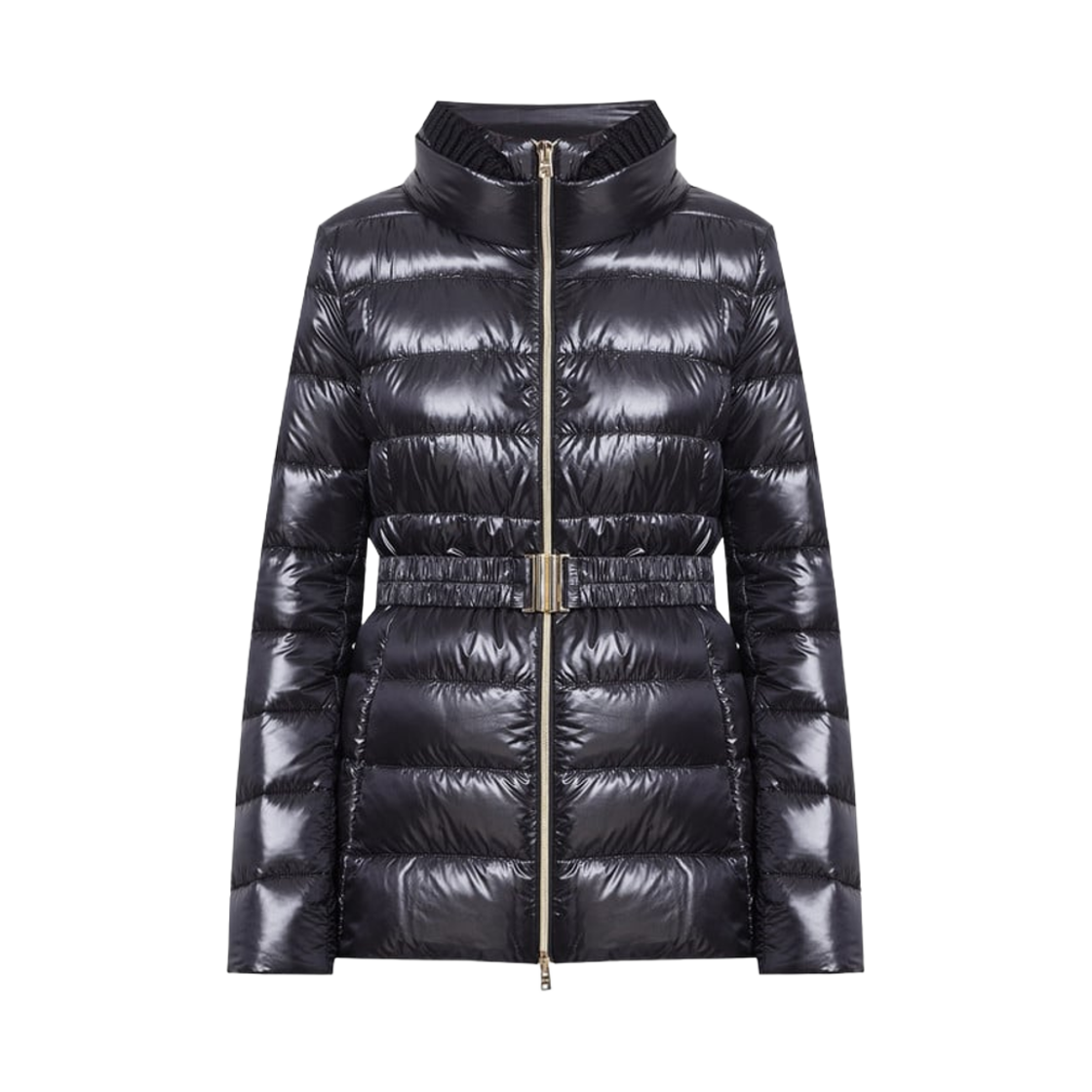 (W) 에르노 패딩 점퍼 블랙((W) Herno Padding Jumper Black) - 1