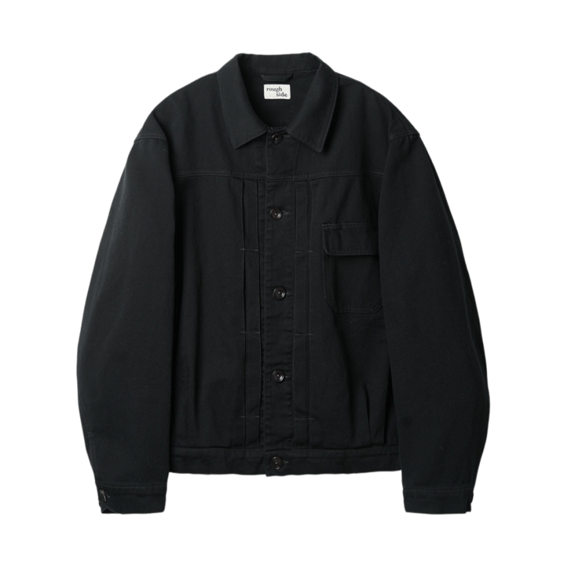 - Rough Side Trucker Jacket Ash Black