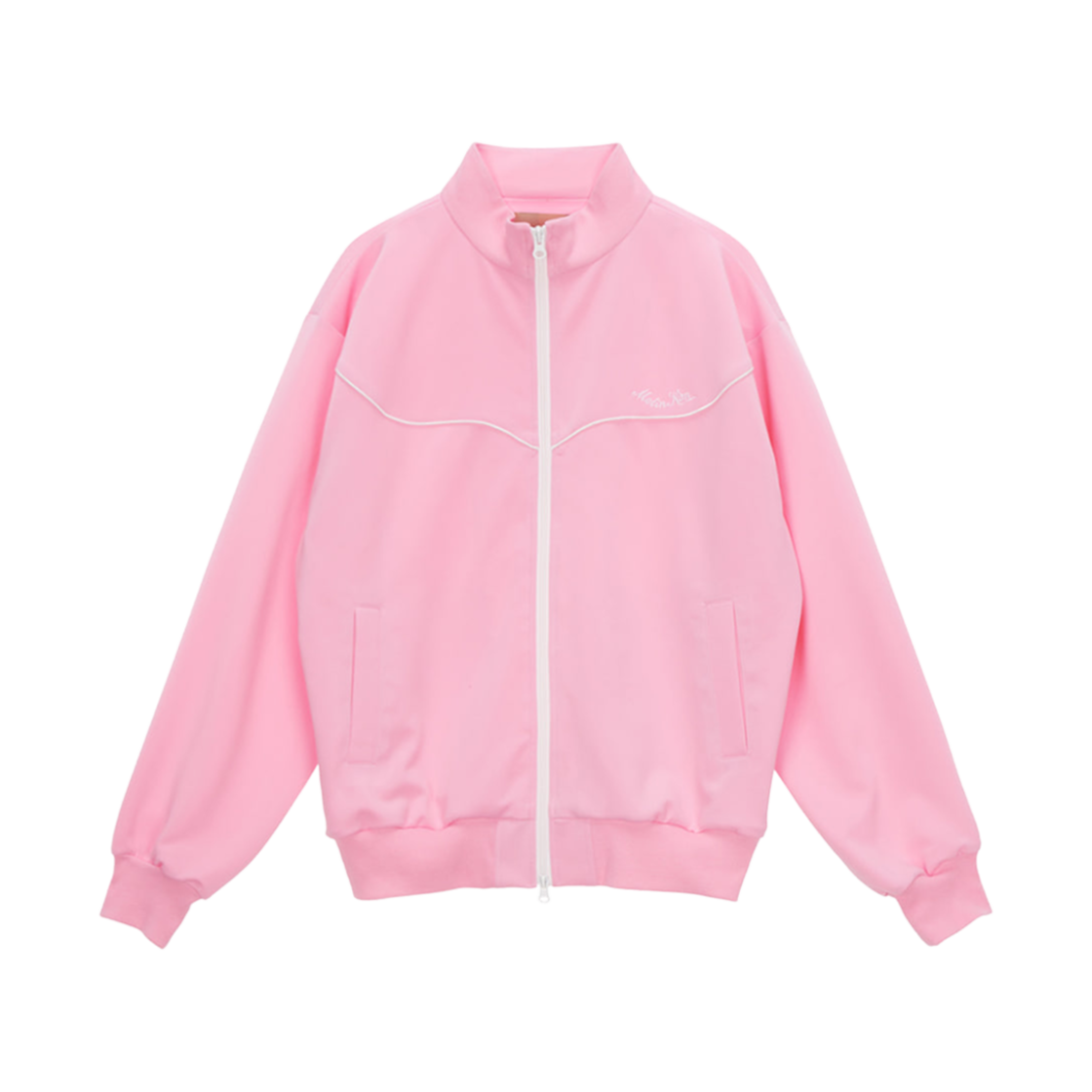 W) 마뗑킴 저지 집업 핑크 | Matin Kim | KREAM