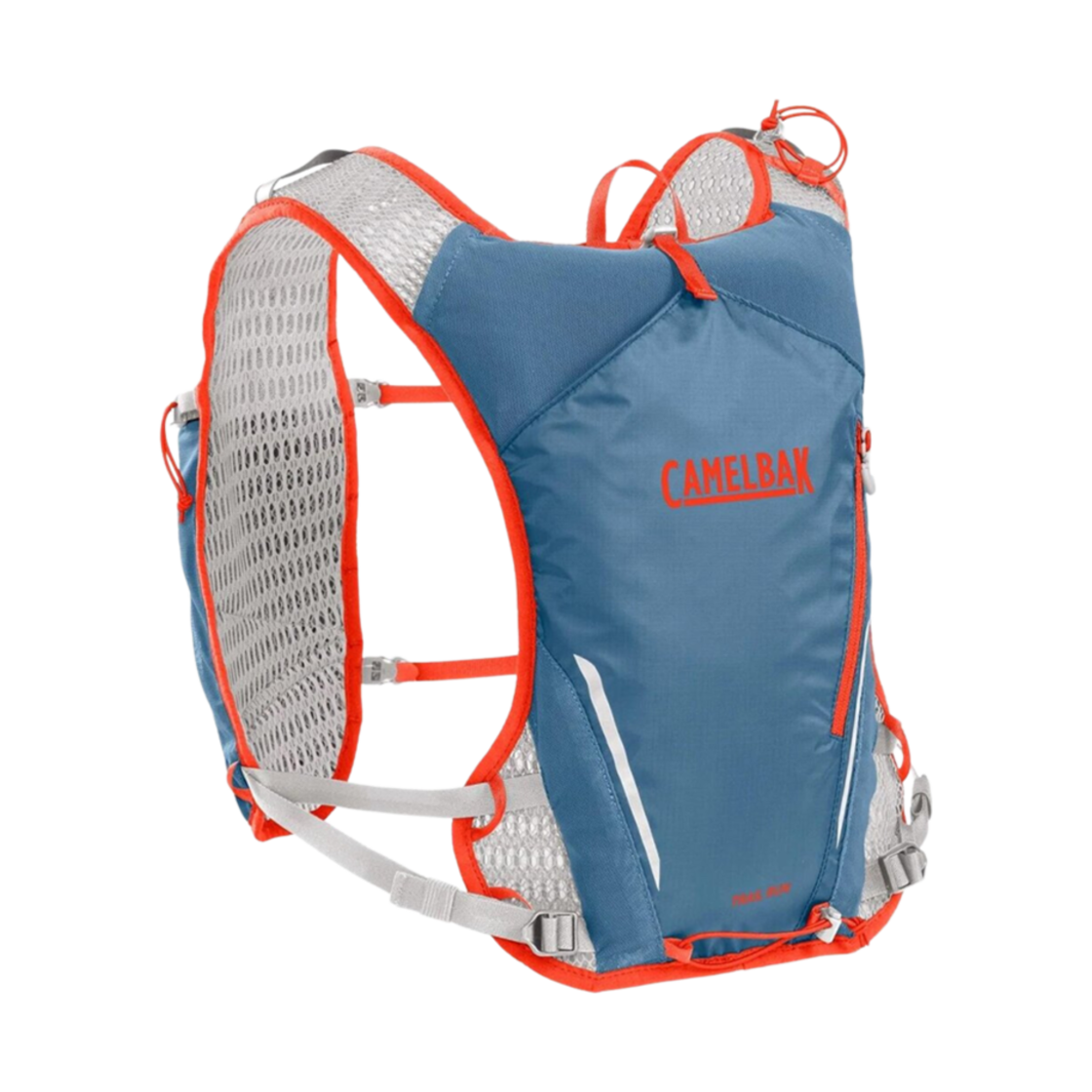 카멜백 트레일 런 베스트 캡틴스 블루 (500ml 퀵 스토우 플라스크 2개 포함)(Camelbak Trail Run Vest Captains Blue (With Set of 2 500ml Quick Stow Flasks))