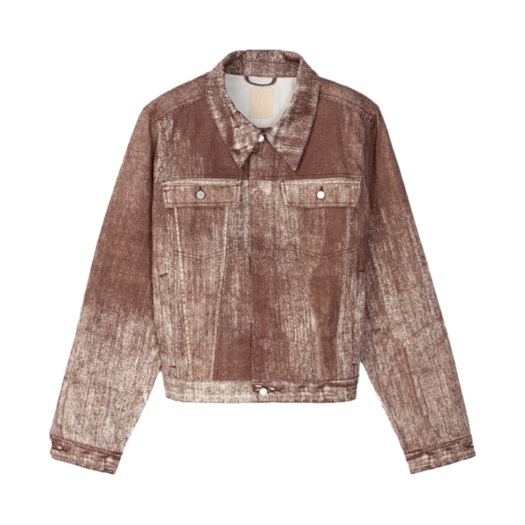 AU00021-003 CAMPER LAB Paint Denim Jacket Terracotta