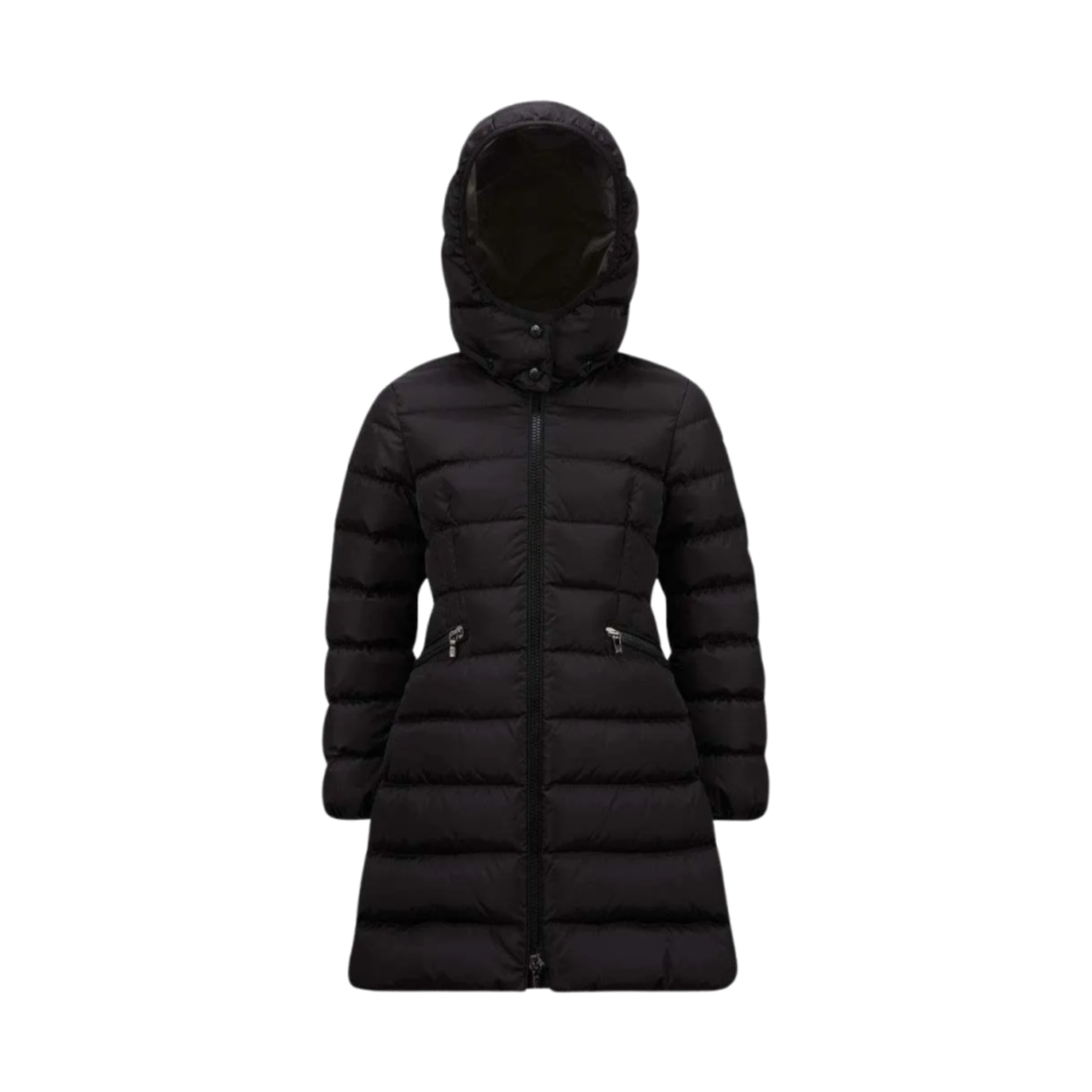 (키즈) 몽클레르 샤르팔 롱 다운 자켓 블랙 - 24FW