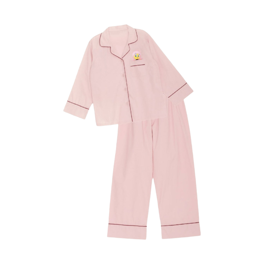 아이유 2024 아이유 H.E.R. 트위티 x 아이유 파자마 세트 핑크(IU 2024 IU H.E.R. Tweety x IU Pajamas Set Pink) - 1
