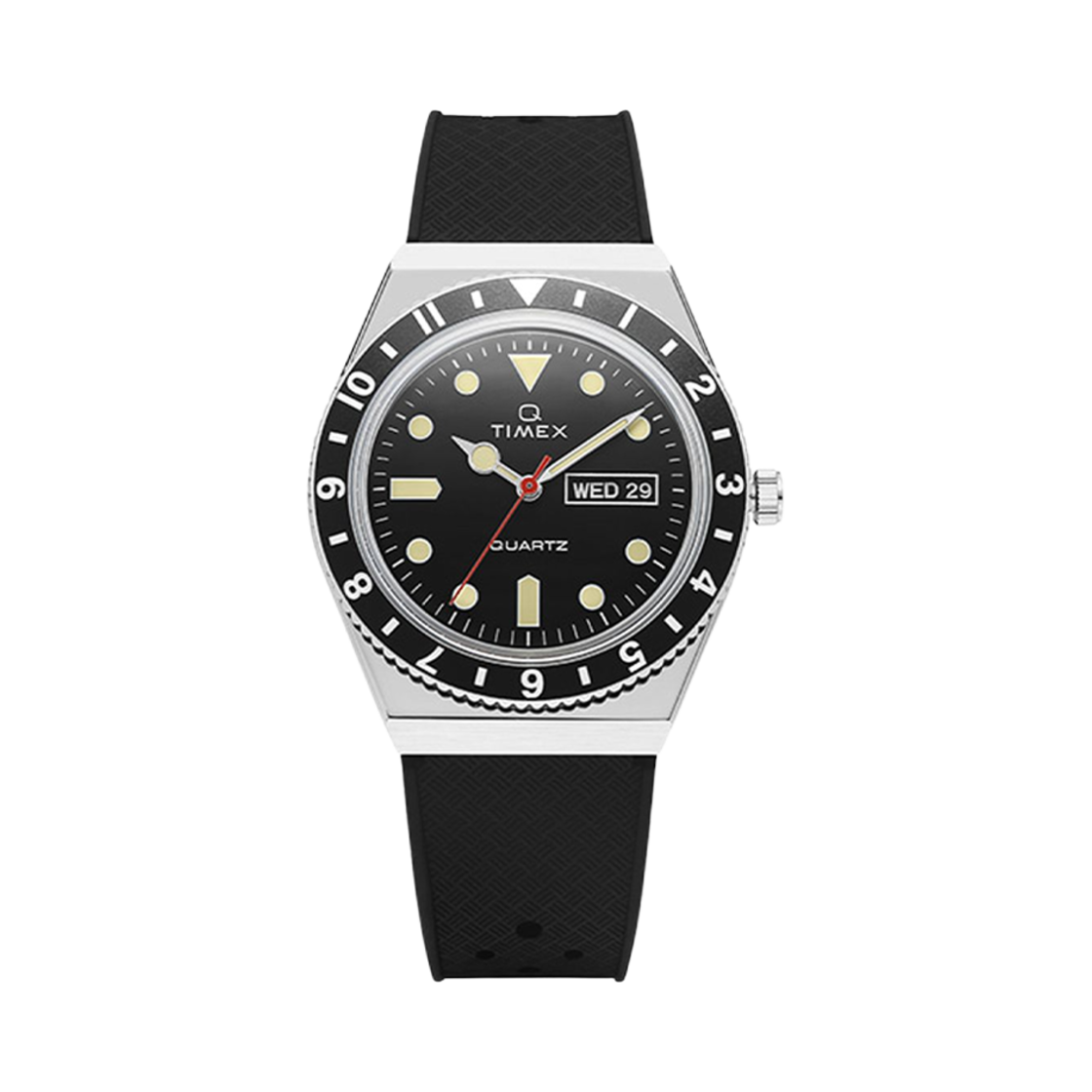 타이맥스 Q 레트로 38mm 쿼츠 블랙(Timex Q Retro 38mm Quartz Black)