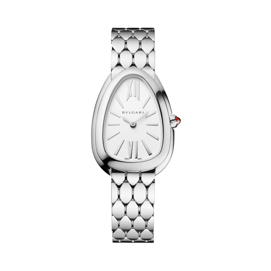 (W) 불가리 세르펜티 세두토리 33mm 워치 스테인리스 스틸 실버((W) Bulgari Serpenti Sedutory 33mm Watch Stainless Steel Silver)