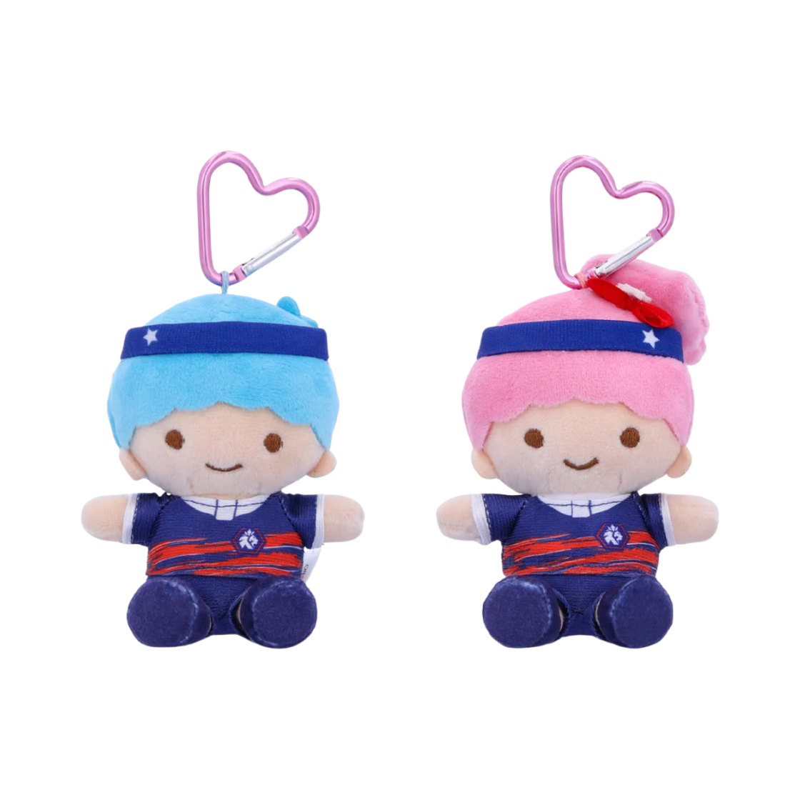 - K League x Sanrio Characters Plush Keyring Little Twin Star