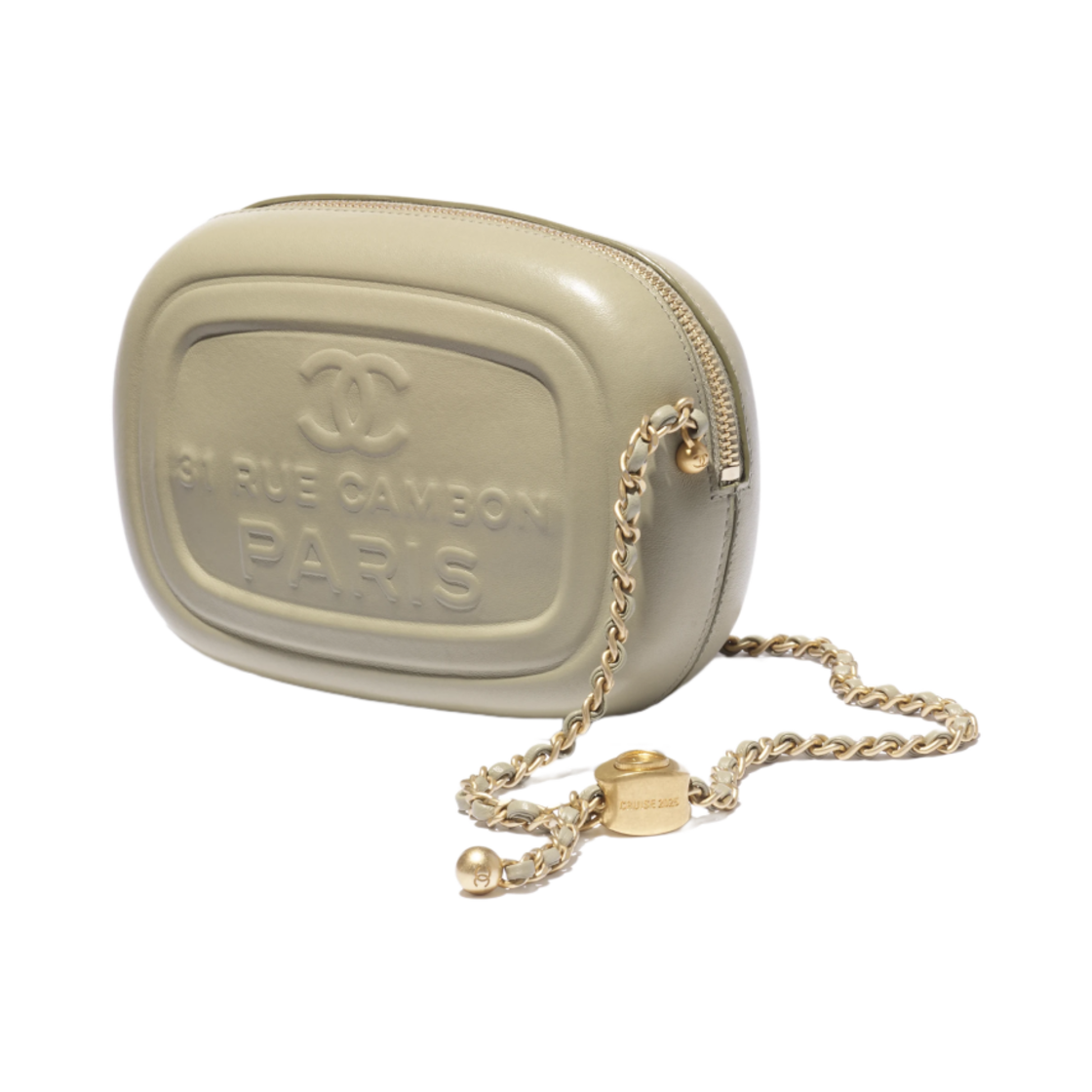 샤넬 미니 카메라 케이스 샤이니 램스킨 & 골드 메탈 카키(Chanel Mini Camera Case Shiny Lambskin & Gold Khaki) - 2