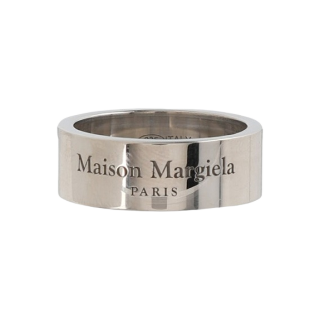 SM1UQ0095SV0158951 (W) Maison Margiela Logo Ring Palladium - 대표 이미지 #1