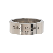 (W) Maison Margiela Logo Ring Palladium