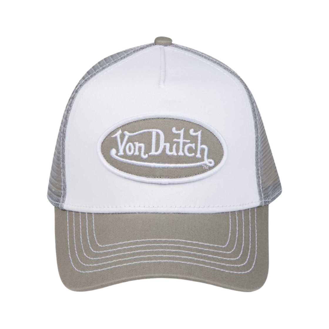 본더치 트러커 화이트 그레이(Von Dutch Trucker White Grey)