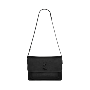 Saint Laurent Niki Messenger in Grained Leather Black