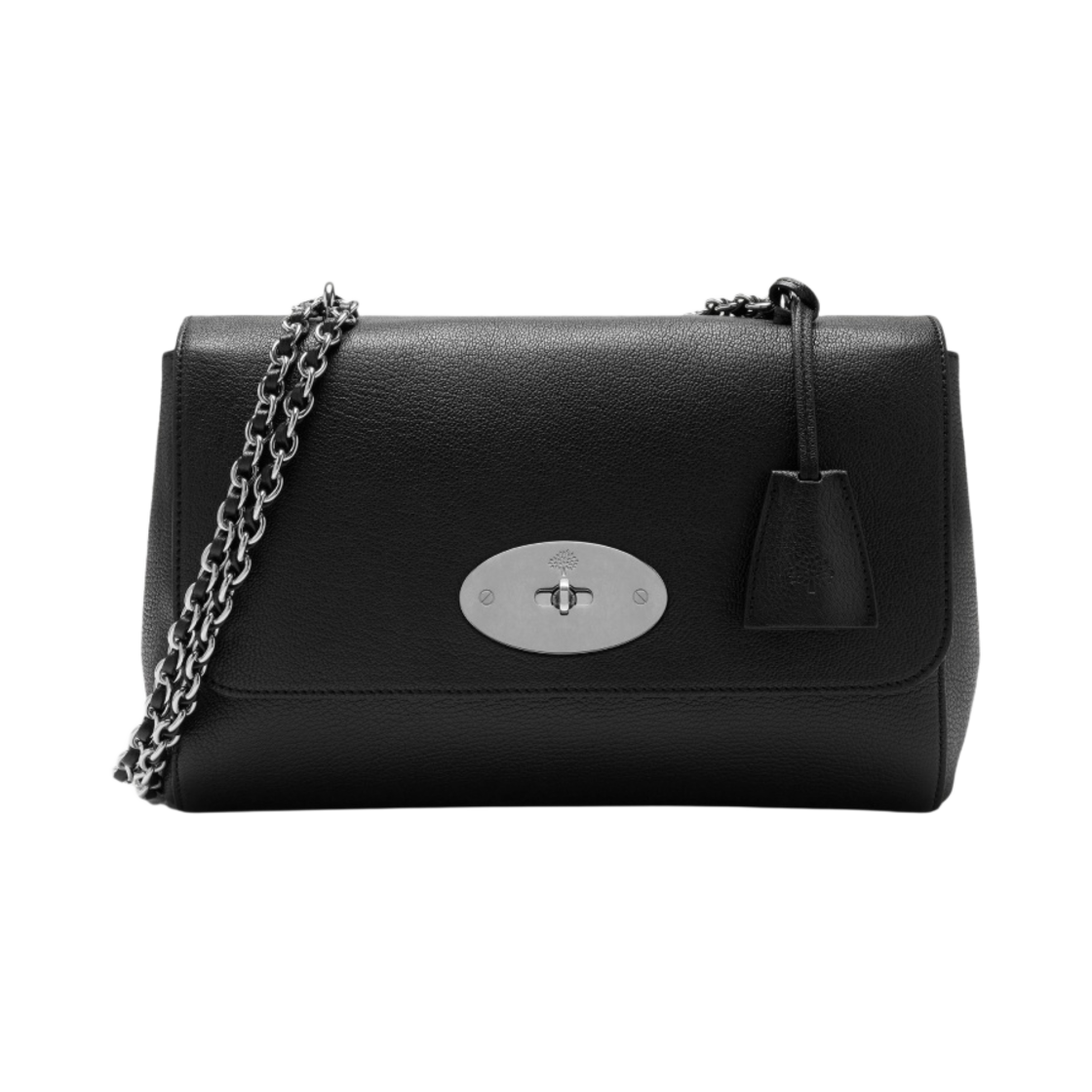 멀버리 글로시 고트 프린트 레더 미디움 릴리 블랙(Mulberry Glossy Goat Print Leather Medium Lily Black) - 1
