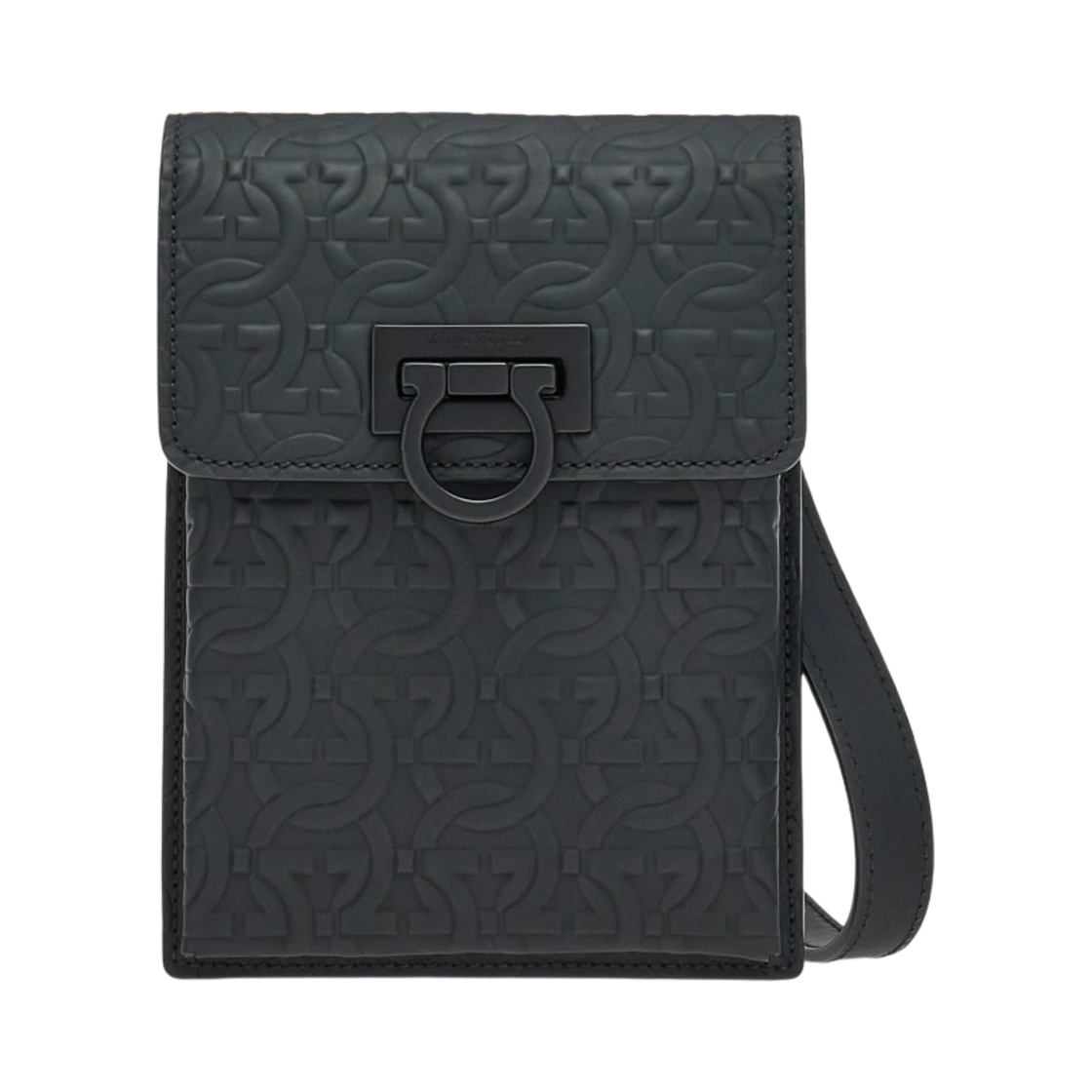 241149-758340 Ferragamo Gancini Mobile Holder Black