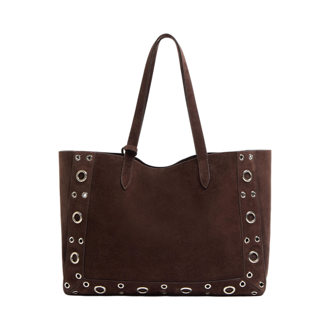 발렌티노 넬코트 스웨이드 미디움 쇼퍼백 테스타 디 모로(Valentino Nellcote Suede Medium Shopper Bag Testa Di Moro) - 3