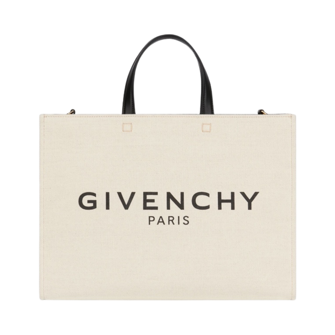 BB50N2B1DR-255 Givenchy Medium G Tote Shopping Bag in Canvas Beige Black