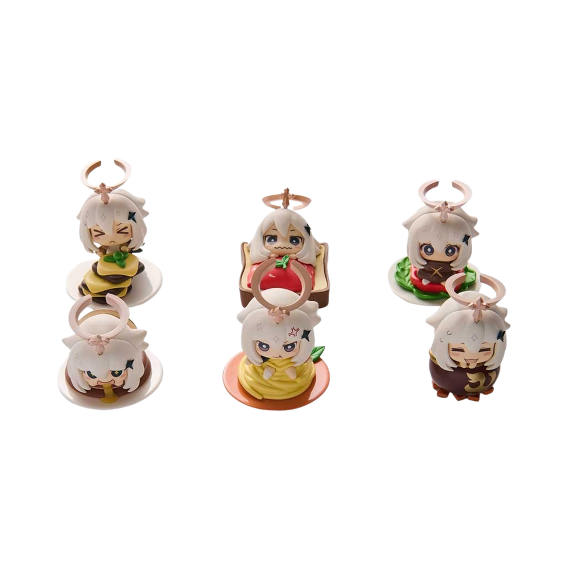 원신 트레이딩 피규어 페이몬 미식 전 6종 세트(Genshin Blind Box Figure Paimon Delicacies Full Set of 6)