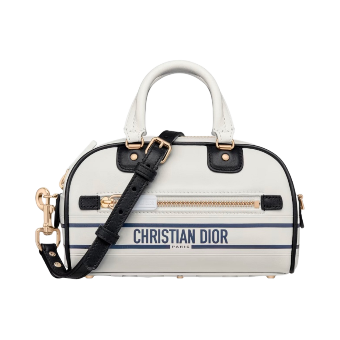 디올 바이브 집 볼링 마이크로 백 화이트 카프스킨(Dior Vibe Zip Bowling Micro Bag White Calfskin) - 1