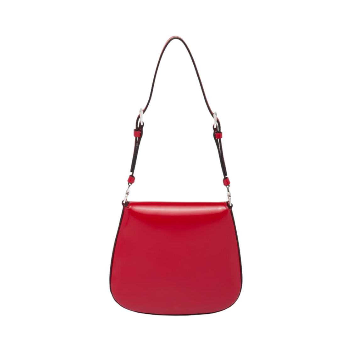 ☆韓国の人気☆【PRADA】☆PRADA logo brushed cleo ba.g☆ Silver Prada Cleo brushed leather shoulder bag | PRADA