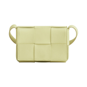 Bottega Veneta Mini Leather Cassette Lemon Washed