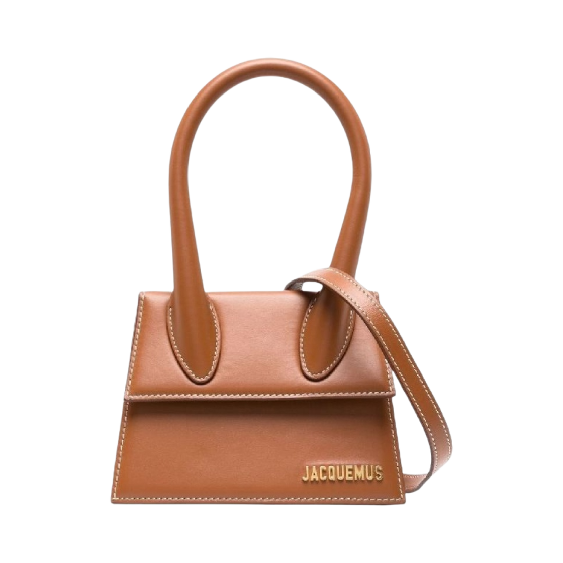 자크뮈스 르 치키토 모옌 시그니쳐 핸드백 라이트 브라운(Jacquemus Le Chiquito Moyen Signature Handbag Light Brown)