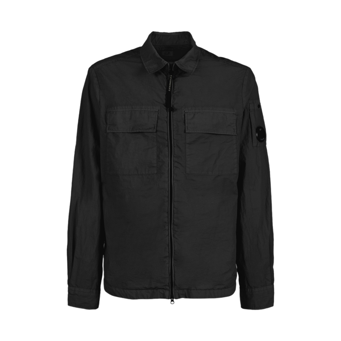 C.P. 컴퍼니 테일론 L 지퍼 오버셔츠 블랙 - 22SS(C.P. Company Taylon L Zipped Overshirt Black - 22SS)