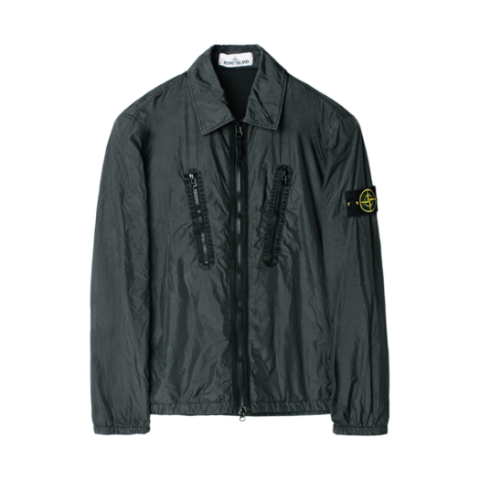 stone ロンティー 스톤 아일랜드 10619 스트레치 코튼 트윌 오버셔츠 올리브 그린