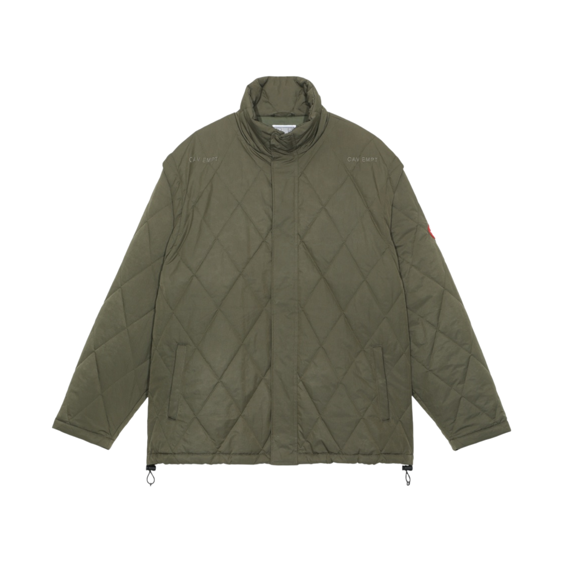 카브엠트 디테치 슬리브 퀼트 자켓 올리브 - 23SS(Cav Empt Detach Sleeve Quilt Jacket Olive - 23SS) - 1