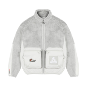 Palace Polartec High-Loft Teddy Fleece Jacket Light Grey - 20FW