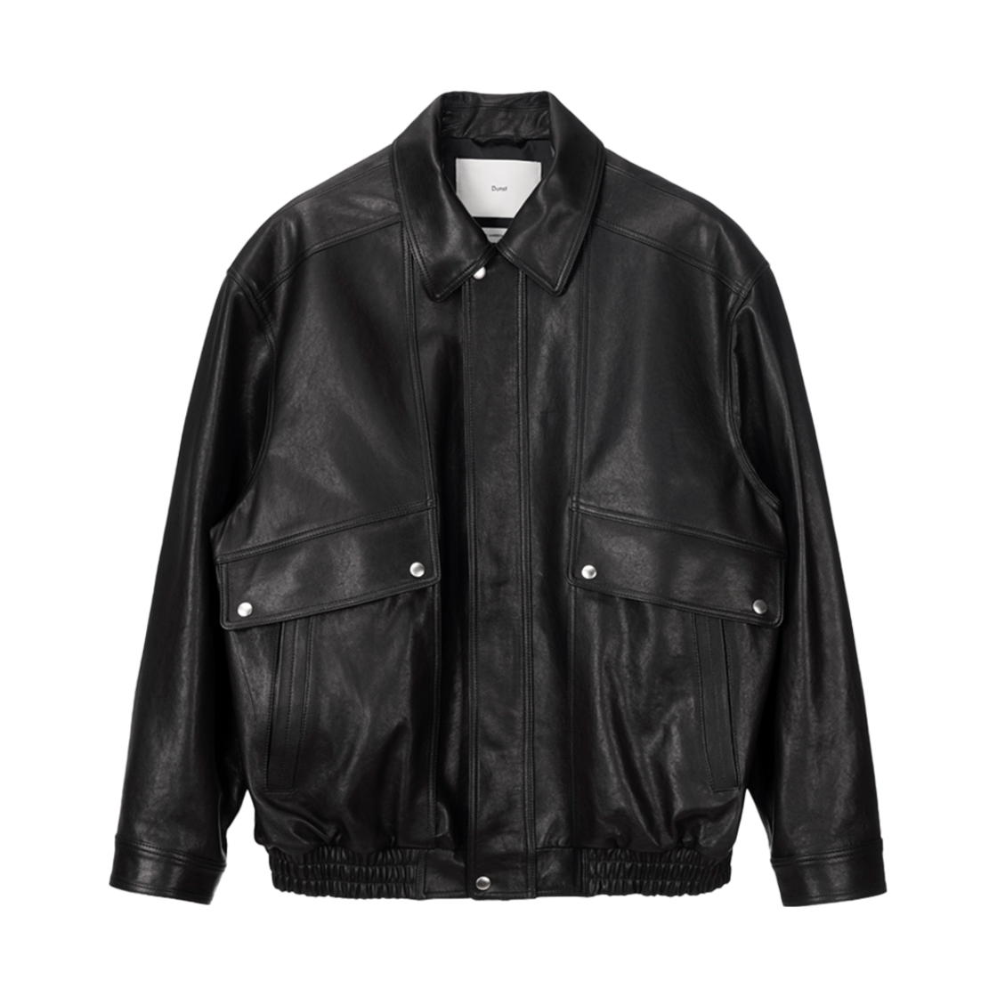 UDJU5A103BK Dunst Unisex Oversized Vintage Leather Blouson Black