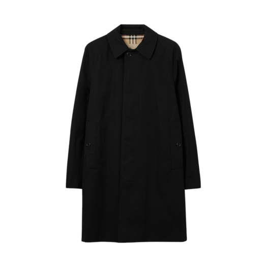 Burberry Mid-Length Camden Heritage Car Coat Black