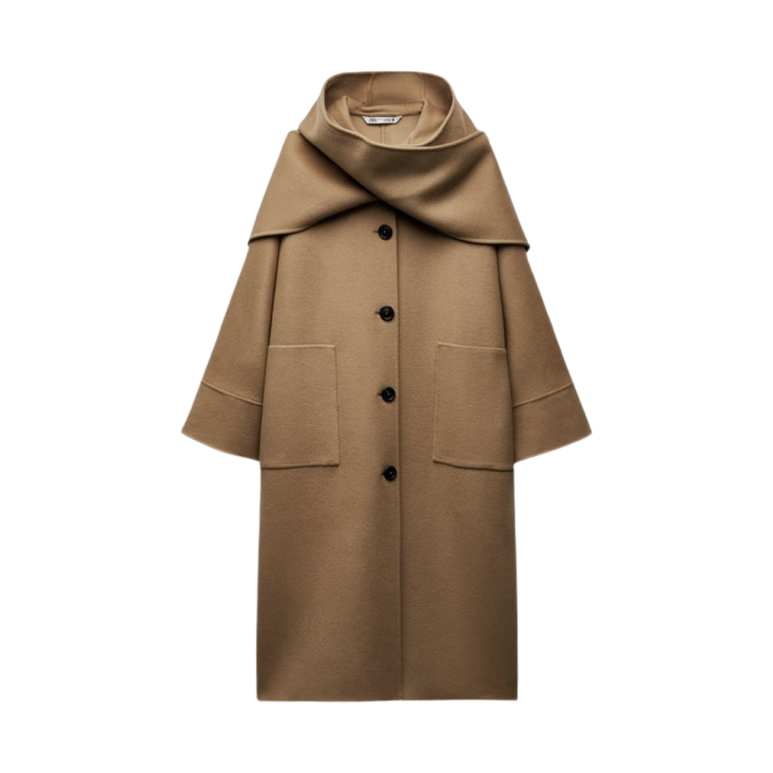 (W) 자라 ZW 울 더블 페이스드 코트 베이지((W) Zara ZW Wool Double Faced Coat Beige)