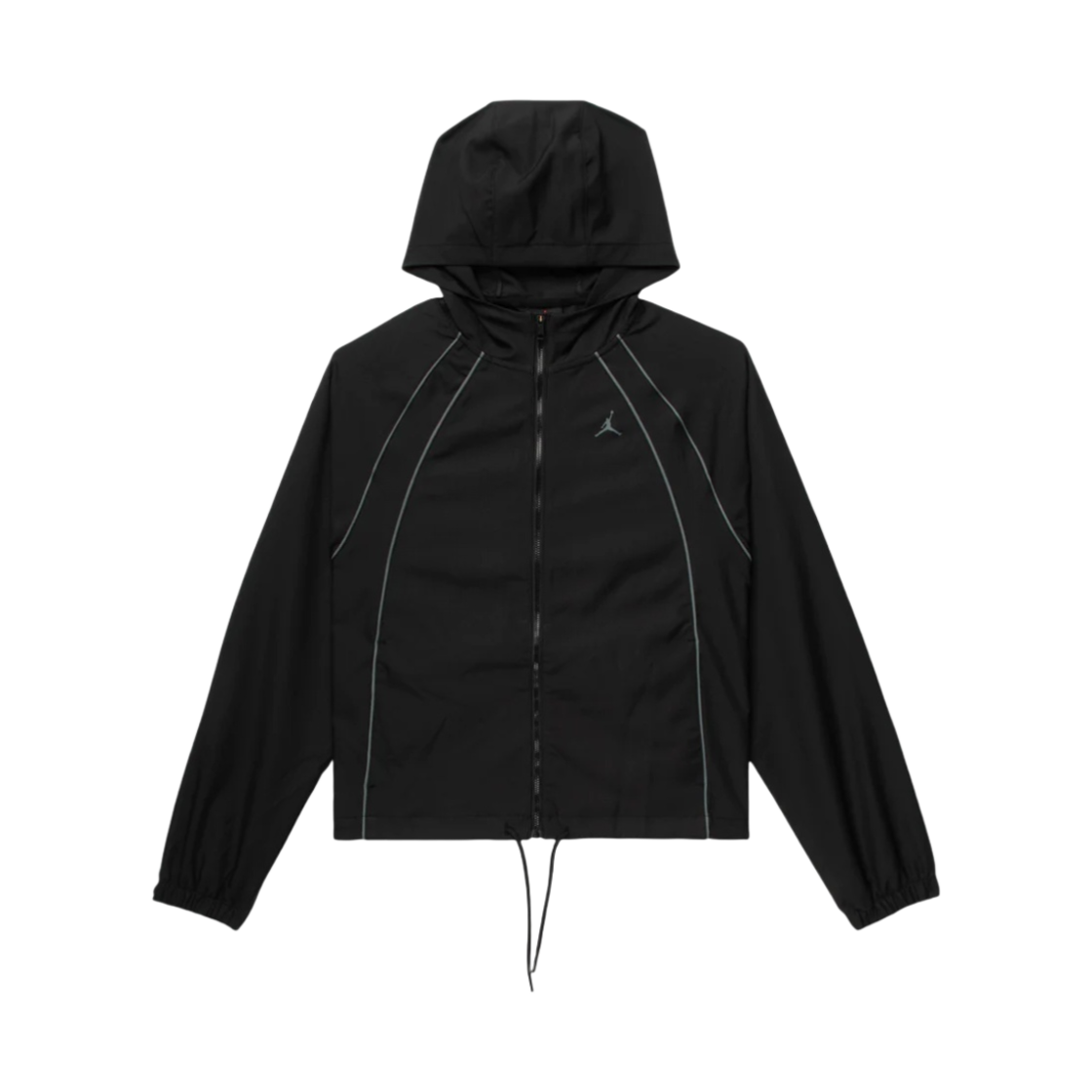 (W) 조던 우븐 자켓 블랙 스모크 그레이 - 아시아((W) Jordan Woven Jacket Black Smoke Grey - Asia) - 1