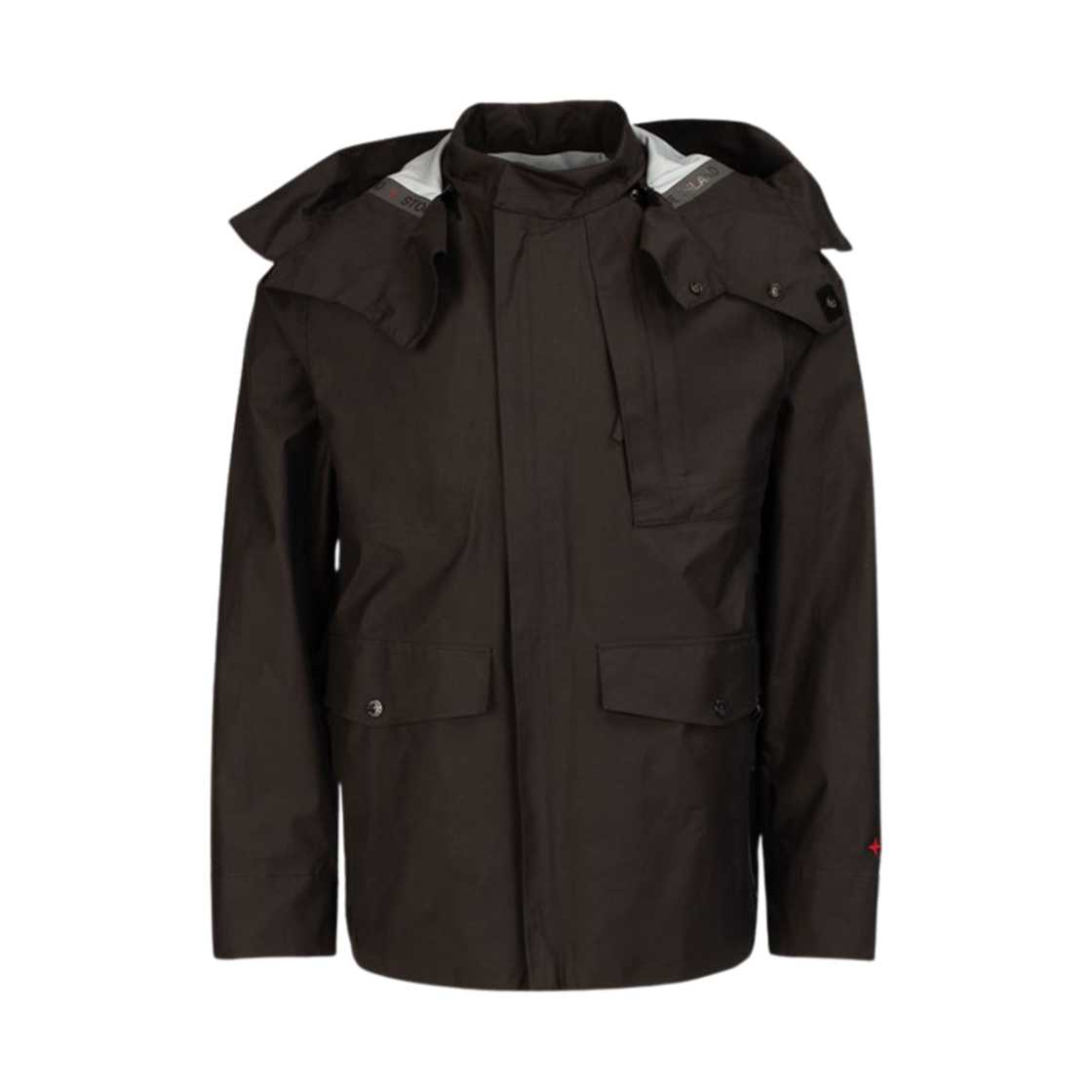 7415442X1-V0029 Stone Island 442X1 Detachable Hooded Jacket Black - 21SS