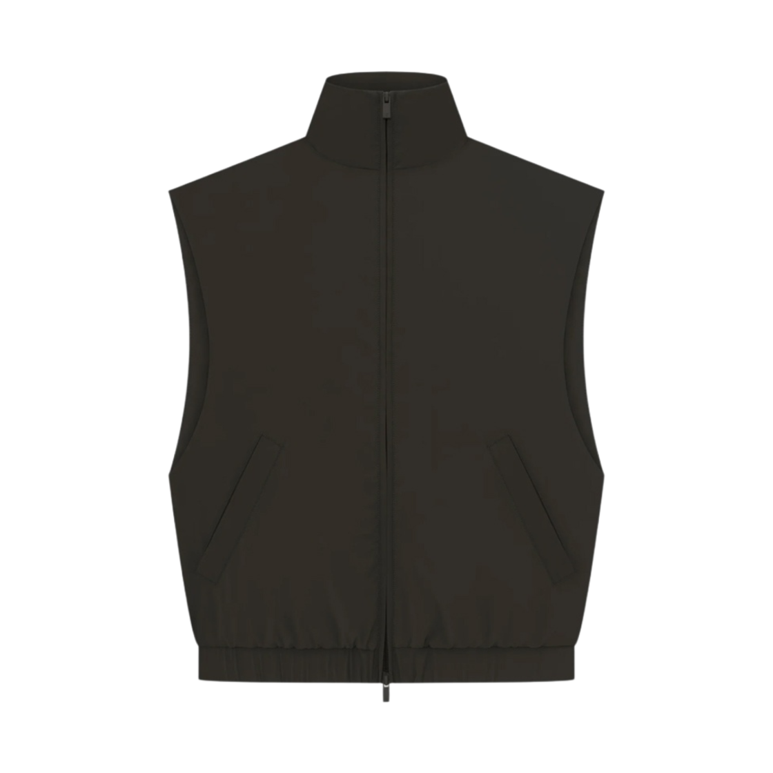 (W) 에센셜 러닝 나일론 베스트 오프 블랙 - 23SS((W) Essentials Running Nylon Vest Off Black - 23SS) - 1