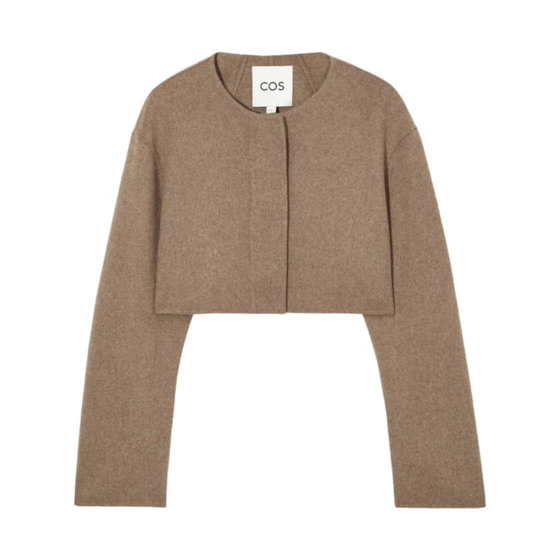 1194916001 (W) COS Double-Faced Cropped Hybrid Jacket Light Brown