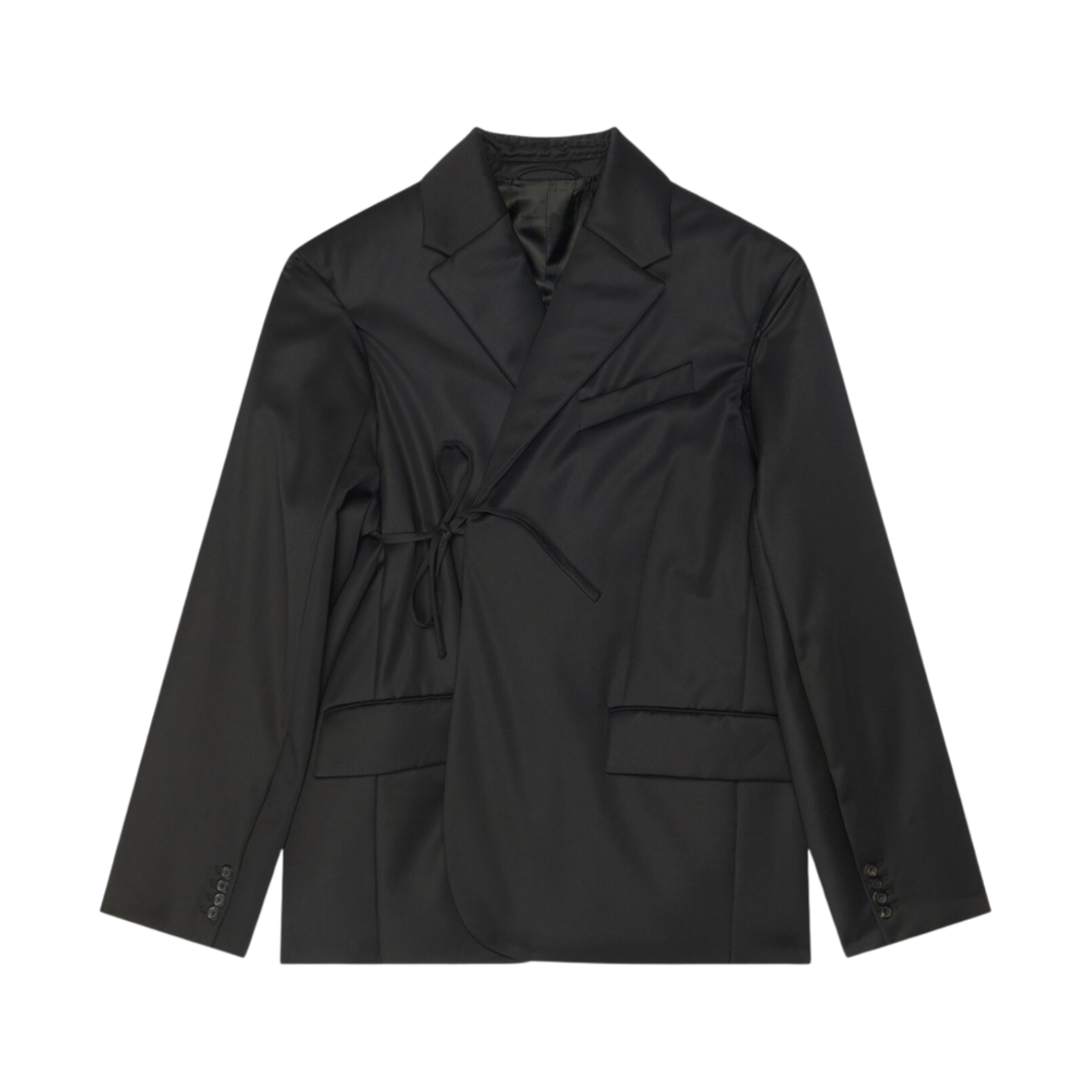 (W) 발렌시아가 패디드 백 투 프런트 자켓 블랙((W) Balenciaga Padded Back To Front Jacket Black) - 2