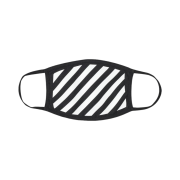 Off-White Diag Face Mask Black White