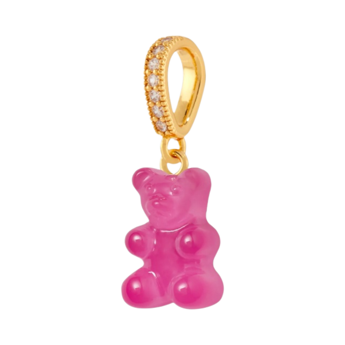 크리스탈 헤이즈 노스텔지아 베어 파베 커넥터 골드 롤리팝(Crystal Haze Nostalgia Bear with Pave Connector Gold Lollipop) - 1