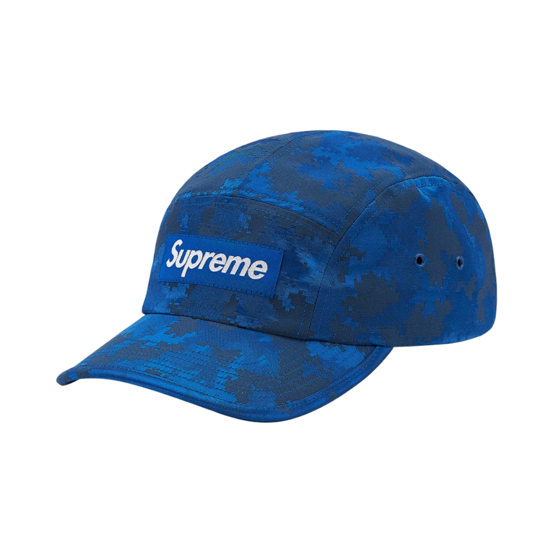 - Supreme Satin Digi Camo Camp Cap Royal - 20SS
