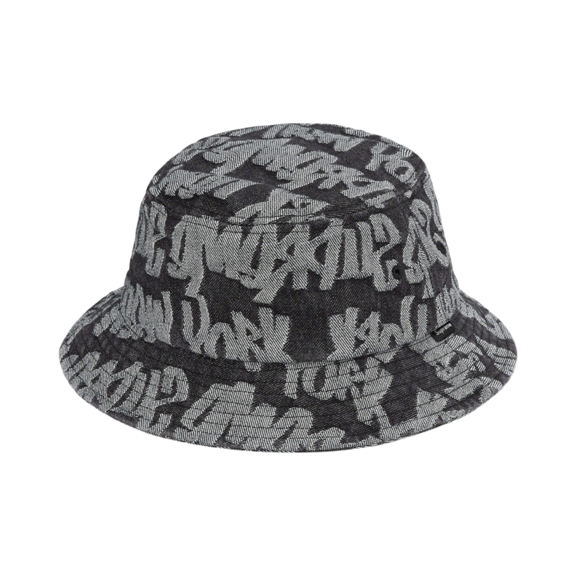 슈프림 팻 팁 자카드 데님 크러셔 블랙 - 22SS