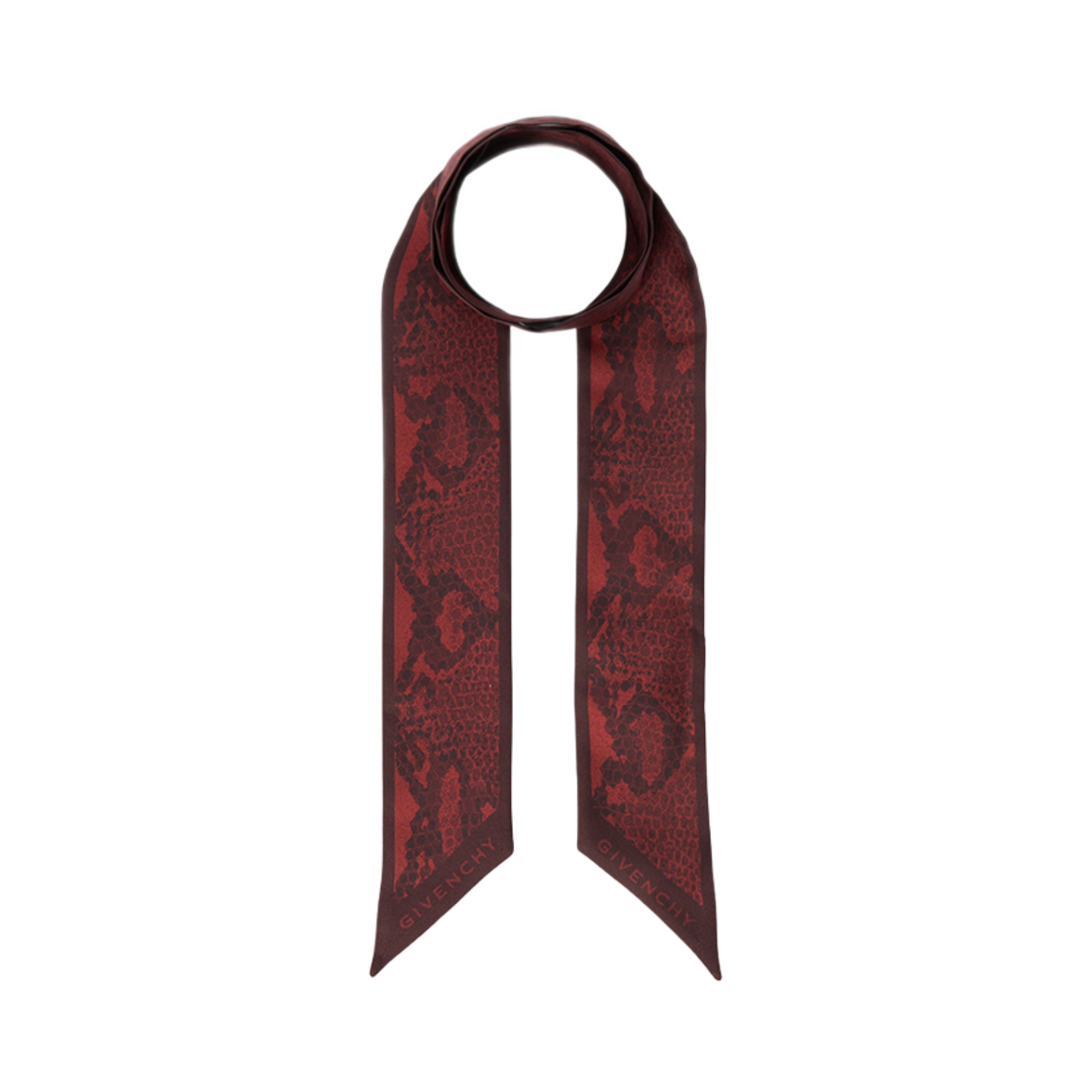 (W) 지방시 실크 스카프 레드((W) Givenchy Silk Scarf Red)