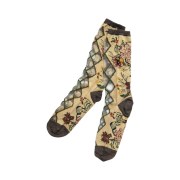 Kapital 156 Gobelin Flower See Through Socks Beige