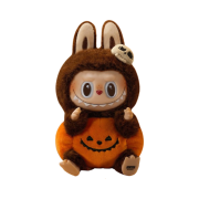 Pop Mart Labubu Halloween Party Series Pumpkin Toy Keyring