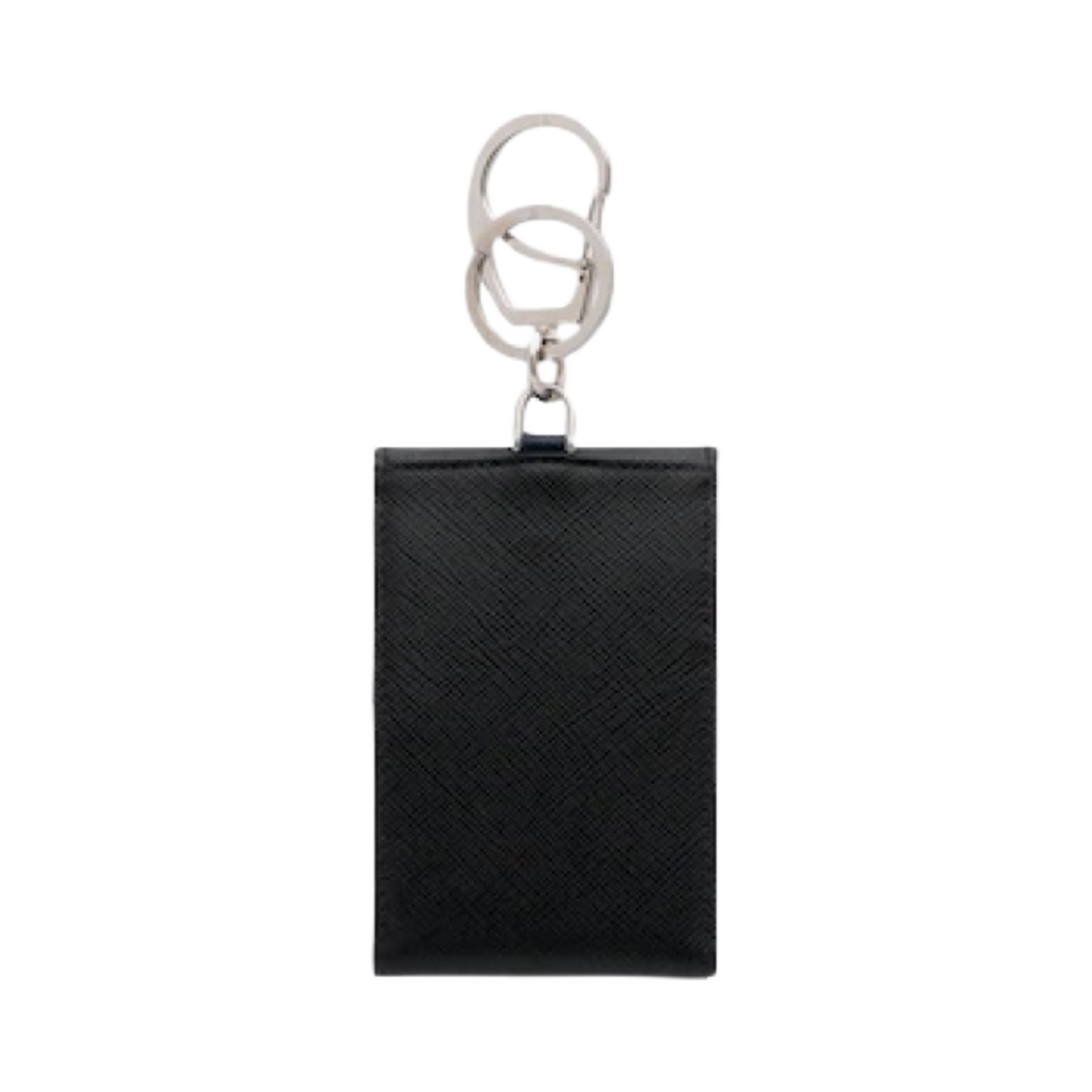 프라다 사피아노 레더 키체인 트릭 블랙(Prada Saffiano Leather Keychain Trick Black) - 2