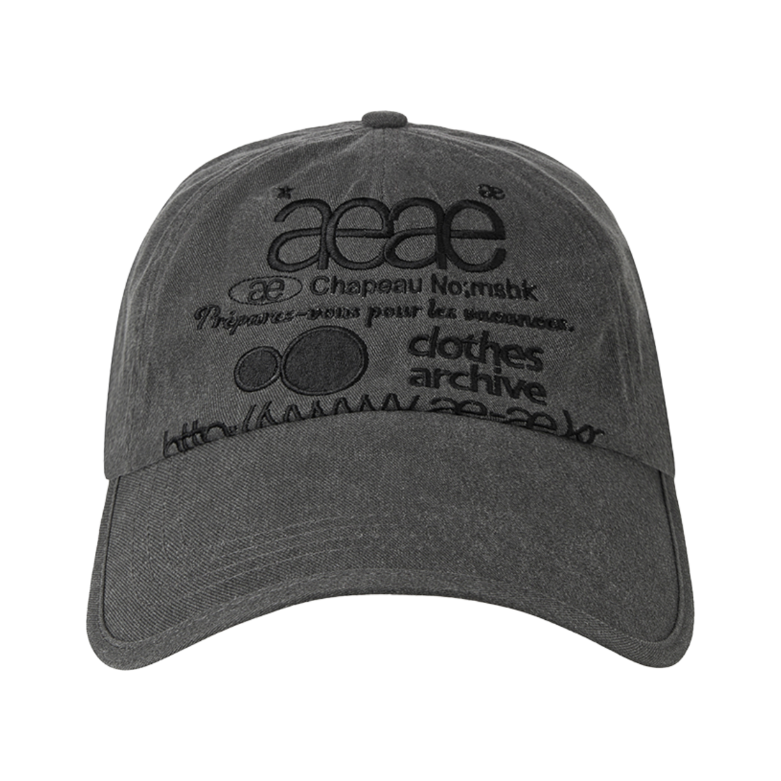 AE45SUCA005CHA AEAE Web Logo Pigment Cap Charcoal