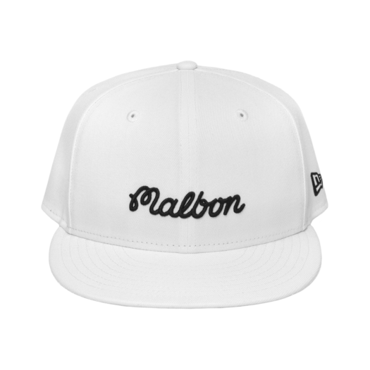 即日発送】白 MALBON NEW ERA M 帽子 マルボン ニューエラ ゴルフ サン
