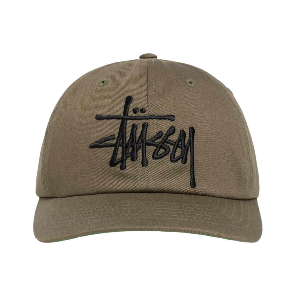 1311144 Stussy Low Profile Big Basic Snapback Light Olive