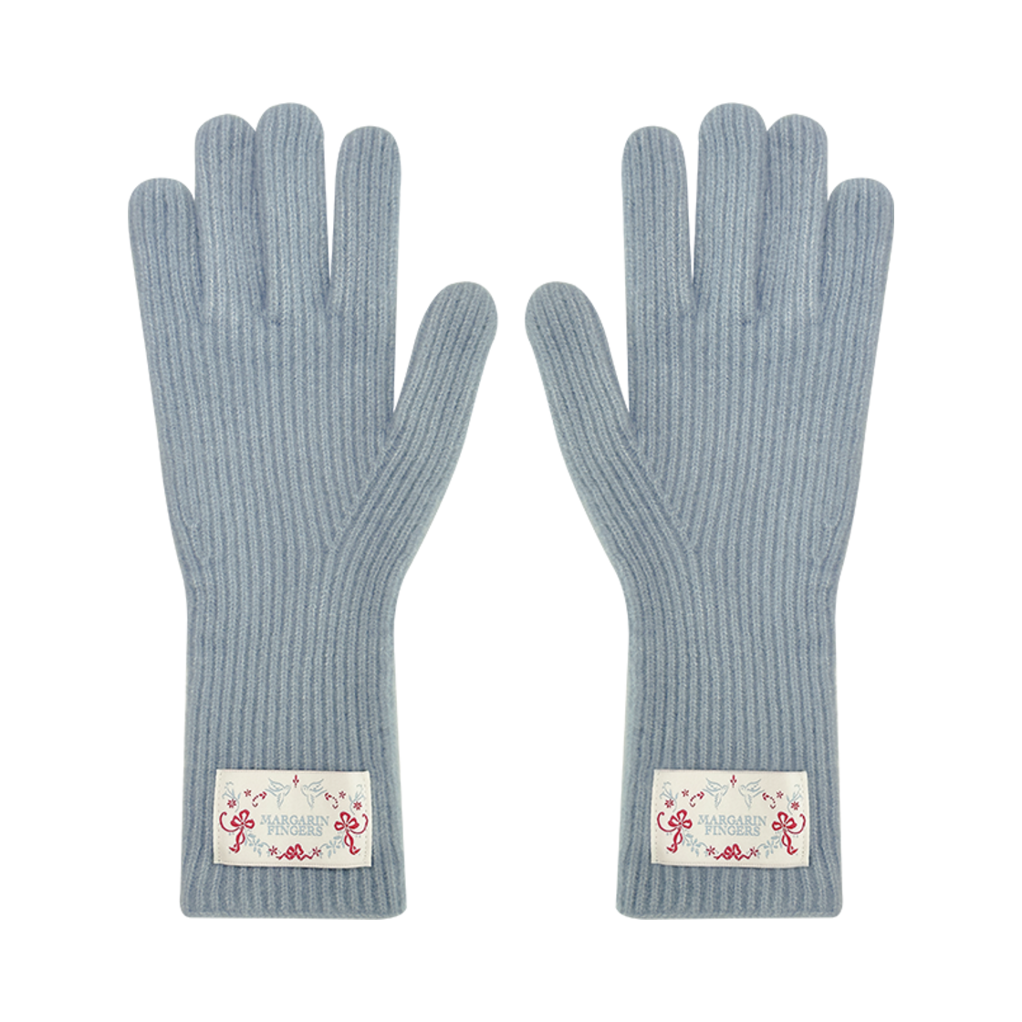 마가린핑거스 홀 니트 글러브 라이트 블루